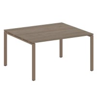 Metal System Style БП.ПРГ-1.3 (Вяз благородный/мокко) Переговорный стол (1 столешница) на П-образном м/к