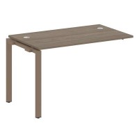 Metal System Style БП.ПРС-СП-1.2 (Вяз благородный/мокко) Проходной наборный элемент рабочей станции на П-образном м/к (проходная опора Б.ОСП-72, столешница, комплект траверс)