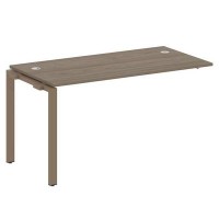 Metal System Style БП.ПРС-СП-1.3 (Вяз благородный/мокко) Проходной наборный элемент рабочей станции на П-образном м/к (проходная опора Б.ОСП-72, столешница, комплект траверс)