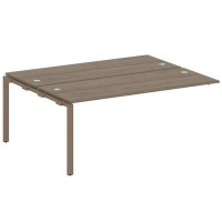 Metal System Style БП.ПРС-СП-2.5 (Вяз благородный/мокко) Проходной наборный элемент рабочей станции  на П-образном м/к  (проходная опора Б.ОСП-147, две столешницы, два комплекта траверс)