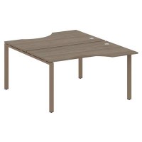 Metal System Style БП.РАС-СА-2.2 (Вяз благородный/мокко) Рабочая станция криволинейная на П-образном м/к