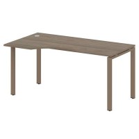 Metal System Style БП.СА-1 Л (Вяз благородный/мокко) Стол криволинейный левый на П-образном м/к