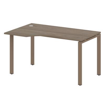 Metal System Style БП.СА-2 Л (Вяз благородный/мокко) Стол криволинейный левый на П-образном м/к