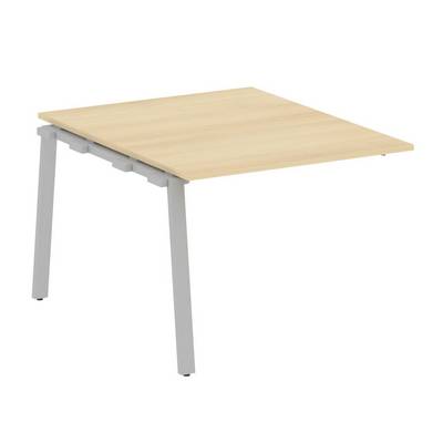Metal System Style БА.ППРГ-1 (Акация лорка/серый) Проходной наборный элемент переговорного стола на А-образном м/к (проходная опора Б.ОСП-123, столешница, два комплекта траверс)