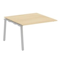 Metal System Style БА.ППРГ-2 (Акация лорка/серый) Проходной наборный элемент переговорного стола на А-образном м/к (проходная опора Б.ОСП-123, столешница, два комплекта траверс)