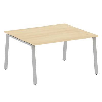 Metal System Style БА.ПРГ-1.3 (Акация лорка/серый) Переговорный стол (1 столешница) на А-образном м/к