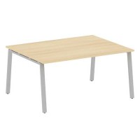 Metal System Style БА.ПРГ-1.4 (Акация лорка/серый) Переговорный стол (1 столешница) на А-образном м/к