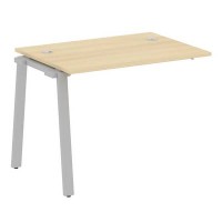 Metal System Style БА.ПРС-СП-1.1 (Акация лорка/серый) Проходной наборный на А-образном м/к элемент рабочей станции (проходная опора Б.ОСП-72, столешница, комплект траверс)