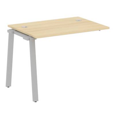 Metal System Style БА.ПРС-СП-1.1 (Акация лорка/серый) Проходной наборный на А-образном м/к элемент рабочей станции (проходная опора Б.ОСП-72, столешница, комплект траверс)