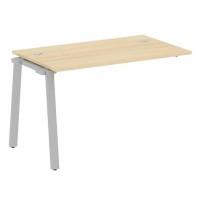 Metal System Style БА.ПРС-СП-1.2 (Акация лорка/серый) Проходной наборный на А-образном м/к элемент рабочей станции (проходная опора Б.ОСП-72, столешница, комплект траверс)