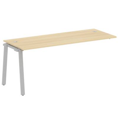 Metal System Style БА.ПРС-СП-1.5 (Акация лорка/серый) Проходной наборный элемент рабочей станции на А-образном м/к (проходная опора Б.ОСП-72, столешница, комплект траверс)