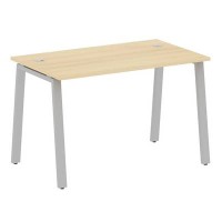 Metal System Style БА.СП-2 (Акация лорка/серый) Стол письменный на А-образном м/к
