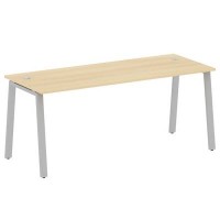 Metal System Style БА.СП-5 (Акация лорка/серый) Стол письменный на А-образном м/к