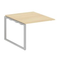 Metal System Style БО.ППРГ-1 (Акация лорка/серый) Проходной наборный элемент переговорного стола на О-образном м/к (проходная опора Б.ОСП-123, столешница, два комплекта траверс)