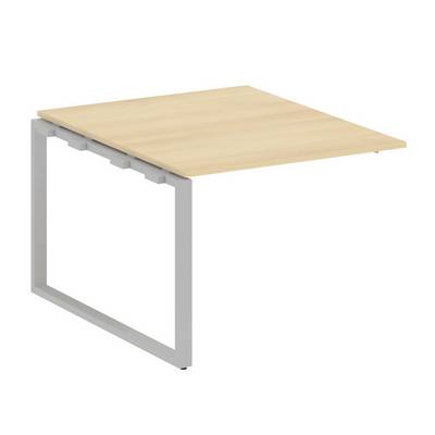 Metal System Style БО.ППРГ-1 (Акация лорка/серый) Проходной наборный элемент переговорного стола на О-образном м/к (проходная опора Б.ОСП-123, столешница, два комплекта траверс)