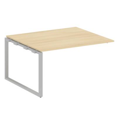 Metal System Style БО.ППРГ-3 (Акация лорка/серый) Проходной наборный элемент переговорного стола на О-образном м/к (проходная опора Б.ОСП-123, столешница, два комплекта траверс)