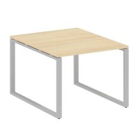 Metal System Style БО.ПРГ-1.1 (Акация лорка/серый) Переговорный стол (1 столешница) на О-образном м/к