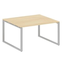 Metal System Style БО.ПРГ-1.3 (Акация лорка/серый) Переговорный стол (1 столешница) на О-образном м/к