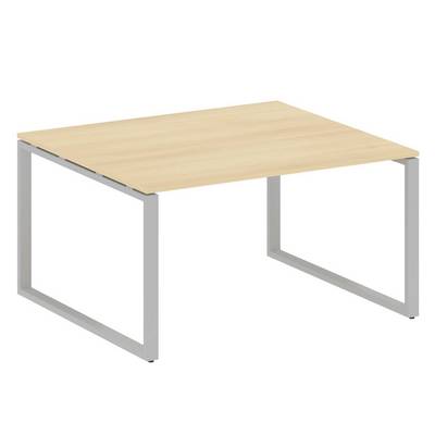 Metal System Style БО.ПРГ-1.3 (Акация лорка/серый) Переговорный стол (1 столешница) на О-образном м/к