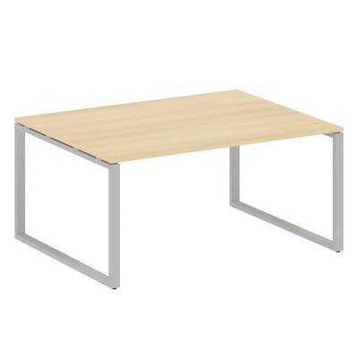 Metal System Style БО.ПРГ-1.4 (Акация лорка/серый) Переговорный стол (1 столешница) на О-образном м/к