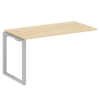 Metal System Style БО.ПРС-СП-1.3 (Акация лорка/серый) Проходной наборный элемент рабочей станции на О-образномм м/к (проходная опора Б.ОСП-72, столешница, комплект траверс)