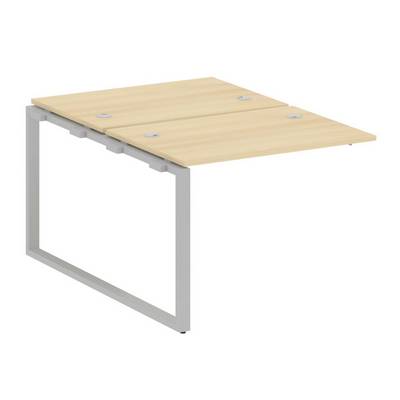 Metal System Style БО.ПРС-СП-2.1 (Акация лорка/серый) Проходной наборный элемент рабочей станции на О-образном м/к (проходная опора Б.ОСП-147, две столешницы, два комплекта траверс)