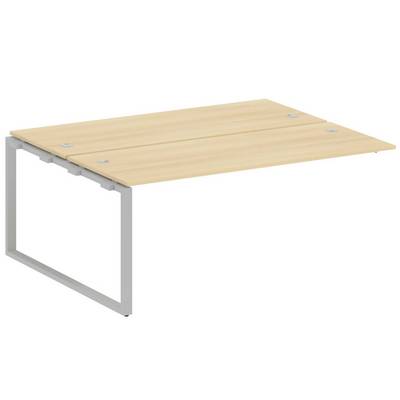 Metal System Style БО.ПРС-СП-2.5 (Акация лорка/серый) Проходной наборный элемент рабочей станции на О-образном м/к (проходная опора Б.ОСП-147, две столешницы, два комплекта траверс)