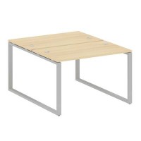 Metal System Style БО.РАС-СП-2.2 (Акация лорка/серый) Рабочая станция на О-образном м/к