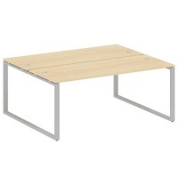 Metal System Style БО.РАС-СП-2.5 (Акация лорка/серый) Рабочая станция на О-образном м/к