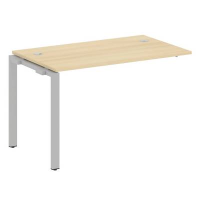 Metal System Style БП.ПРС-СП-1.2 (Акация лорка/серый) Проходной наборный элемент рабочей станции на П-образном м/к (проходная опора Б.ОСП-72, столешница, комплект траверс)