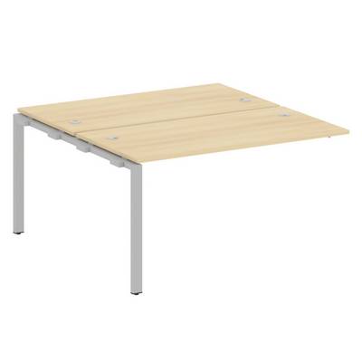 Metal System Style БП.ПРС-СП-2.3 (Акация лорка/серый) Проходной наборный элемент рабочей станции  на П-образном м/к  (проходная опора Б.ОСП-147, две столешницы, два комплекта траверс)