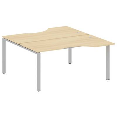 Metal System Style БП.РАС-СА-2.1 (Акация лорка/серый) Рабочая станция криволинейная на П-образном м/к