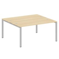 Metal System Style БП.РАС-СП-2.4 (Акация лорка/серый) Рабочая станция на П-образном м/к