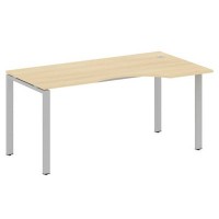 Metal System Style БП.СА-1 Пр (Акация лорка/серый) Стол криволинейный правый на П-образном м/к