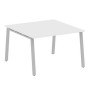 Metal System Style БА.ПРГ-1.2 (Белый/серый) Переговорный стол (1 столешница) на А-образном м/к