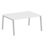 Metal System Style БА.ПРГ-1.4 (Белый/серый) Переговорный стол (1 столешница) на А-образном м/к