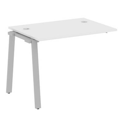 Metal System Style БА.ПРС-СП-1.1 (Белый/серый) Проходной наборный на А-образном м/к элемент рабочей станции (проходная опора Б.ОСП-72, столешница, комплект траверс)