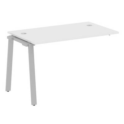 Metal System Style БА.ПРС-СП-1.2 (Белый/серый) Проходной наборный на А-образном м/к элемент рабочей станции (проходная опора Б.ОСП-72, столешница, комплект траверс)