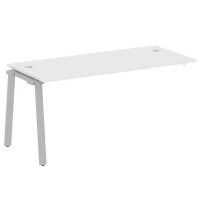 Metal System Style БА.ПРС-СП-1.4 (Белый/серый) Проходной наборный элемент рабочей станции на А-образном м/к (проходная опора Б.ОСП-72, столешница, комплект траверс)