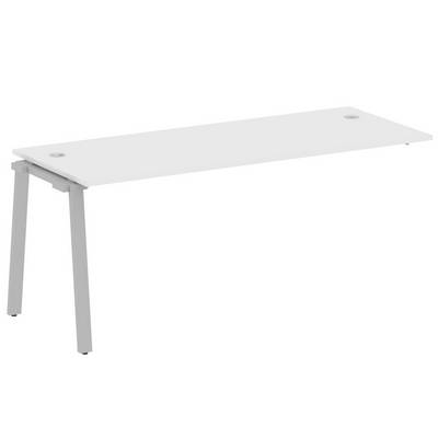 Metal System Style БА.ПРС-СП-1.5 (Белый/серый) Проходной наборный элемент рабочей станции на А-образном м/к (проходная опора Б.ОСП-72, столешница, комплект траверс)