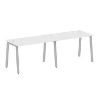 Metal System Style БА.СМ-2.2 (Белый/серый) Рабочая станция на 2 раб.места на А-образном м/к