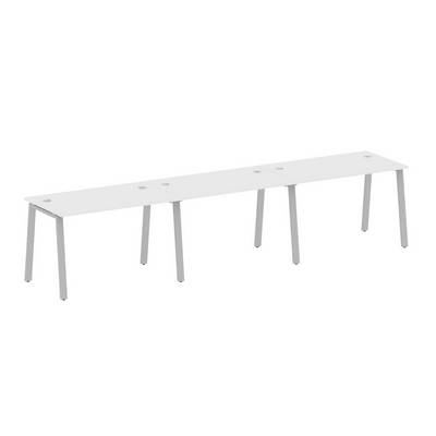 Metal System Style БА.СМ-3.2 (Белый/серый) Рабочая станция на 3 раб.места на А-образном м/к