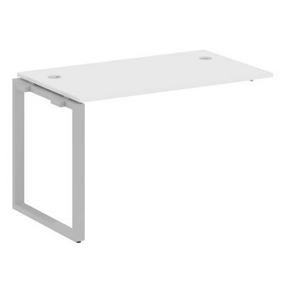 Metal System Style БО.ПРС-СП-1.2 (Белый/серый) Проходной наборный элемент рабочей станции на О-образном  м/к(проходная опора Б.ОСП-72, столешница, комплект траверс)