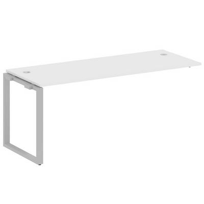 Metal System Style БО.ПРС-СП-1.5 (Белый/серый) Проходной наборный элемент рабочей станции на О-образном м/к (проходная опора Б.ОСП-72, столешница, комплект траверс)