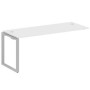 Metal System Style БО.ПРС-СП-1.5 (Белый/серый) Проходной наборный элемент рабочей станции на О-образном м/к (проходная опора Б.ОСП-72, столешница, комплект траверс)