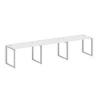Metal System Style БО.СМ-3.2 (Белый/серый) Рабочая станция на 3 раб.места на О-образном м/к