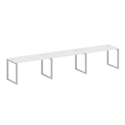 Metal System Style БО.СМ-3.3 (Белый/серый) Рабочая станция на 3 раб.места на О-образном м/к