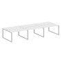 Metal System Style БО.СМ-6.3 (Белый/серый) Рабочая станция на 6 раб.мест на О-образном м/к