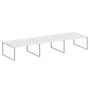 Metal System Style БО.СМ-6.4 (Белый/серый) Рабочая станция на 6 раб.мест на О-образном м/к