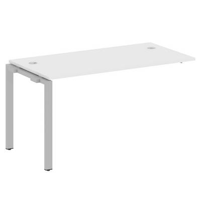 Metal System Style БП.ПРС-СП-1.3 (Белый/серый) Проходной наборный элемент рабочей станции на П-образном м/к (проходная опора Б.ОСП-72, столешница, комплект траверс)